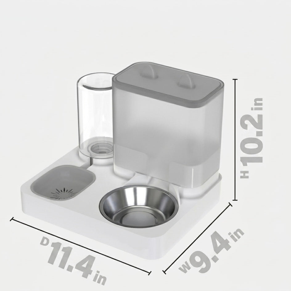 Gravity Pet Feeder - capacity and dimensions | UMFA