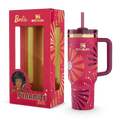 Stanley x Barbie Disco Sunburst Quencher Tumbler with Straw - back view