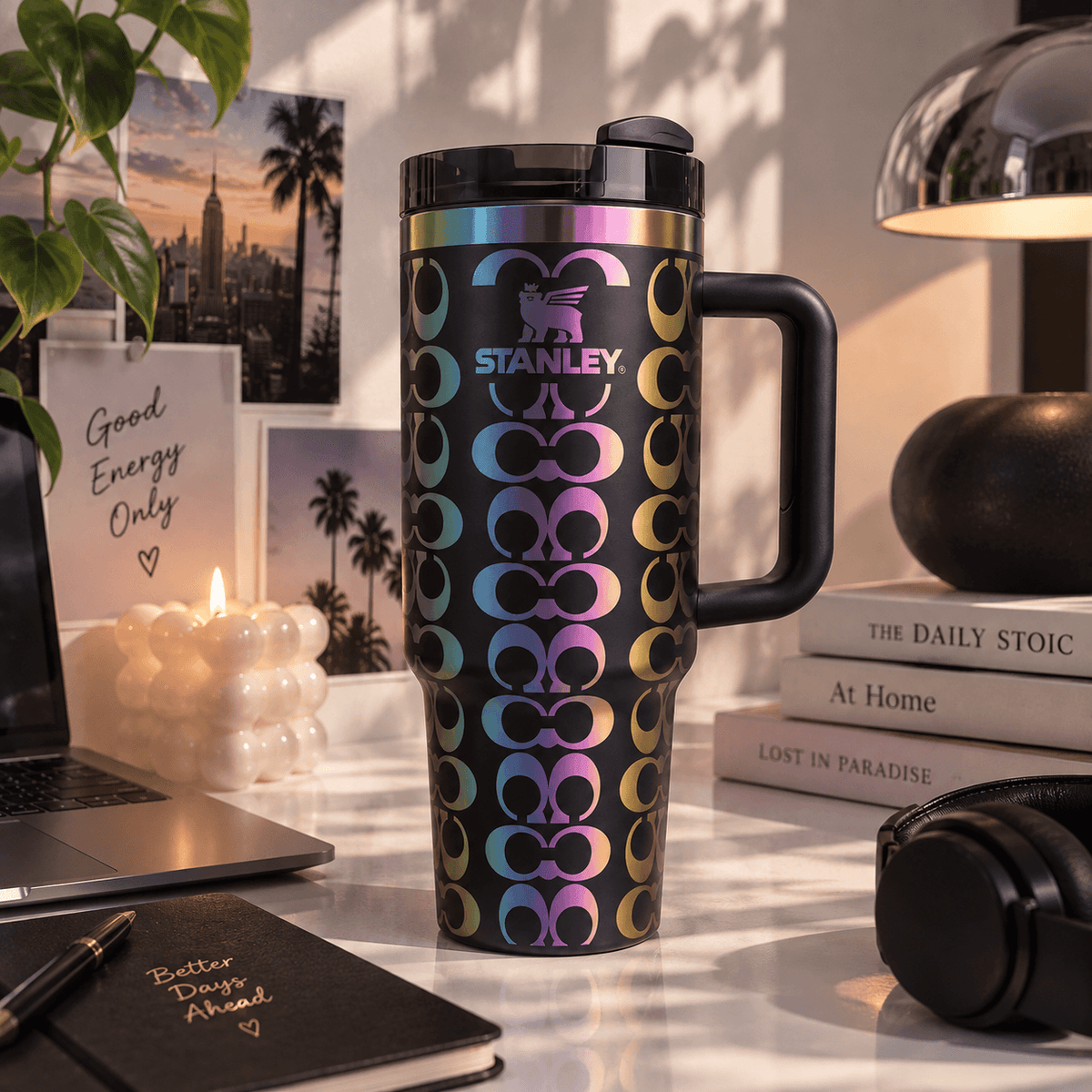 Midnight Rainbow Luxe Tumbler