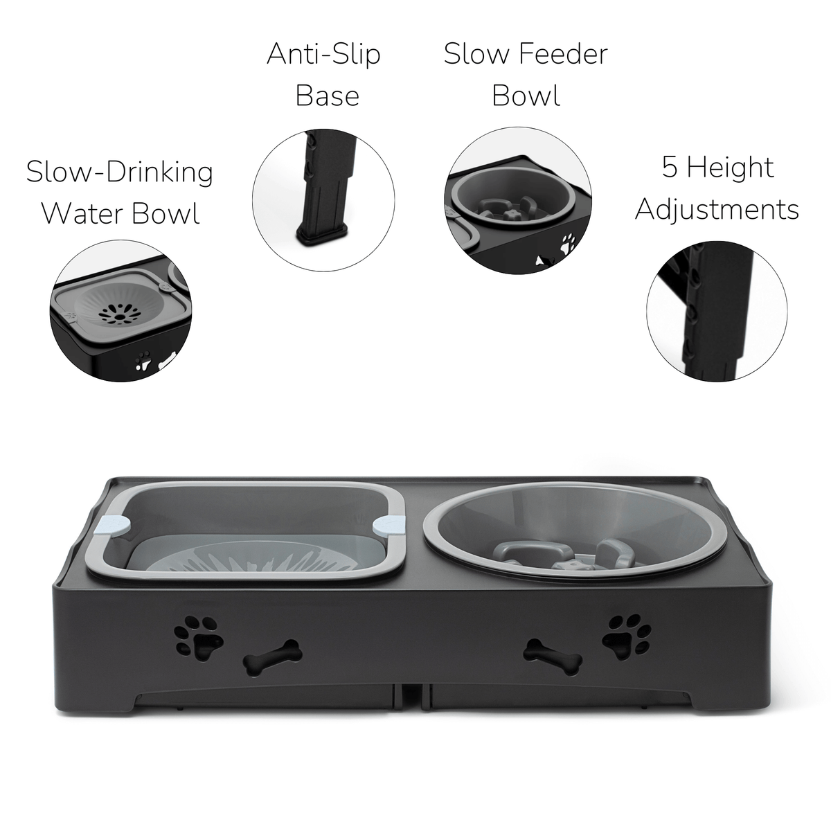 Elevated Dog Bowl Stand - dog eating comfortably | UMFA