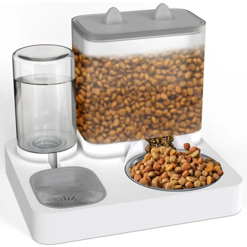 2-in-1 Gravity Pet Feeder & Water Dispenser – No Electricity, Food-Grade PP Plastic | UMFA