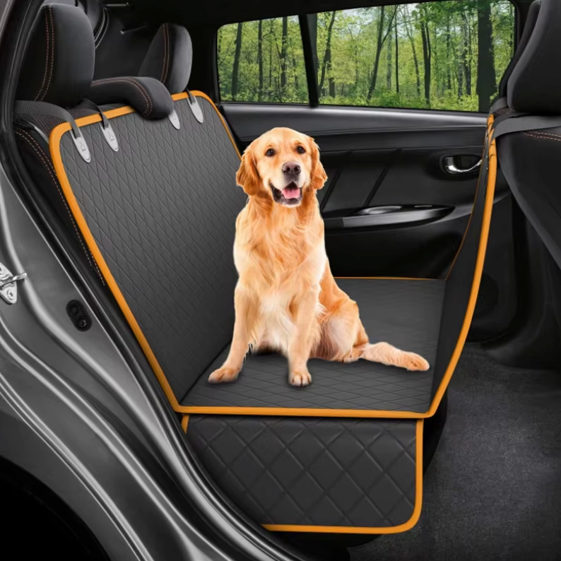 5-Layer Waterproof Dog Car Seat Cover – Hammock Mode, Side Flaps & Seatbelt Openings | UMFA