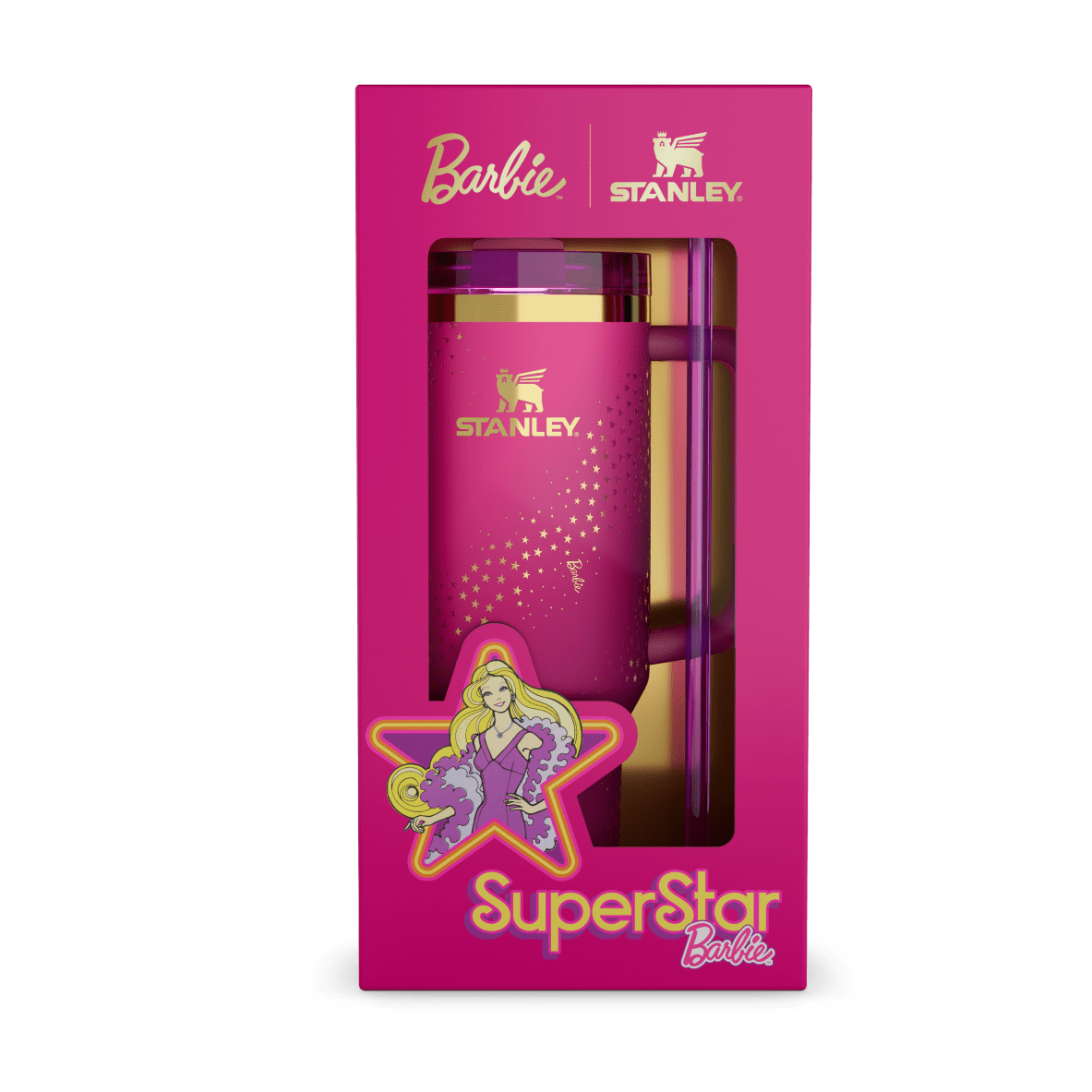 Stanley x Barbie Sparkling Star Tumbler with Handle - image 3