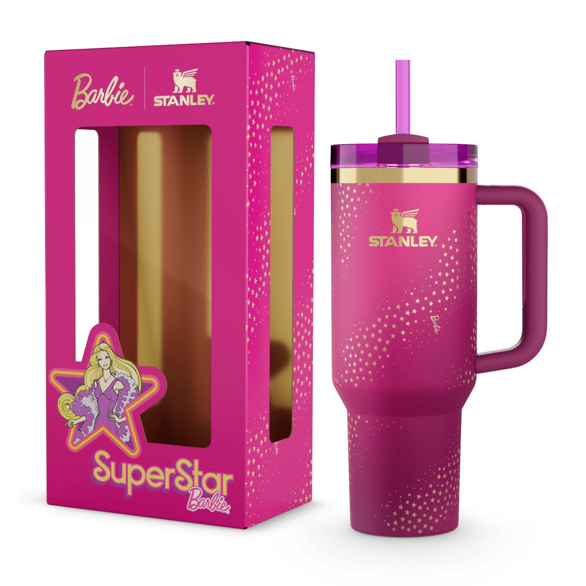 Stanley x Barbie Sparkling Star Tumbler with Handle - image 2