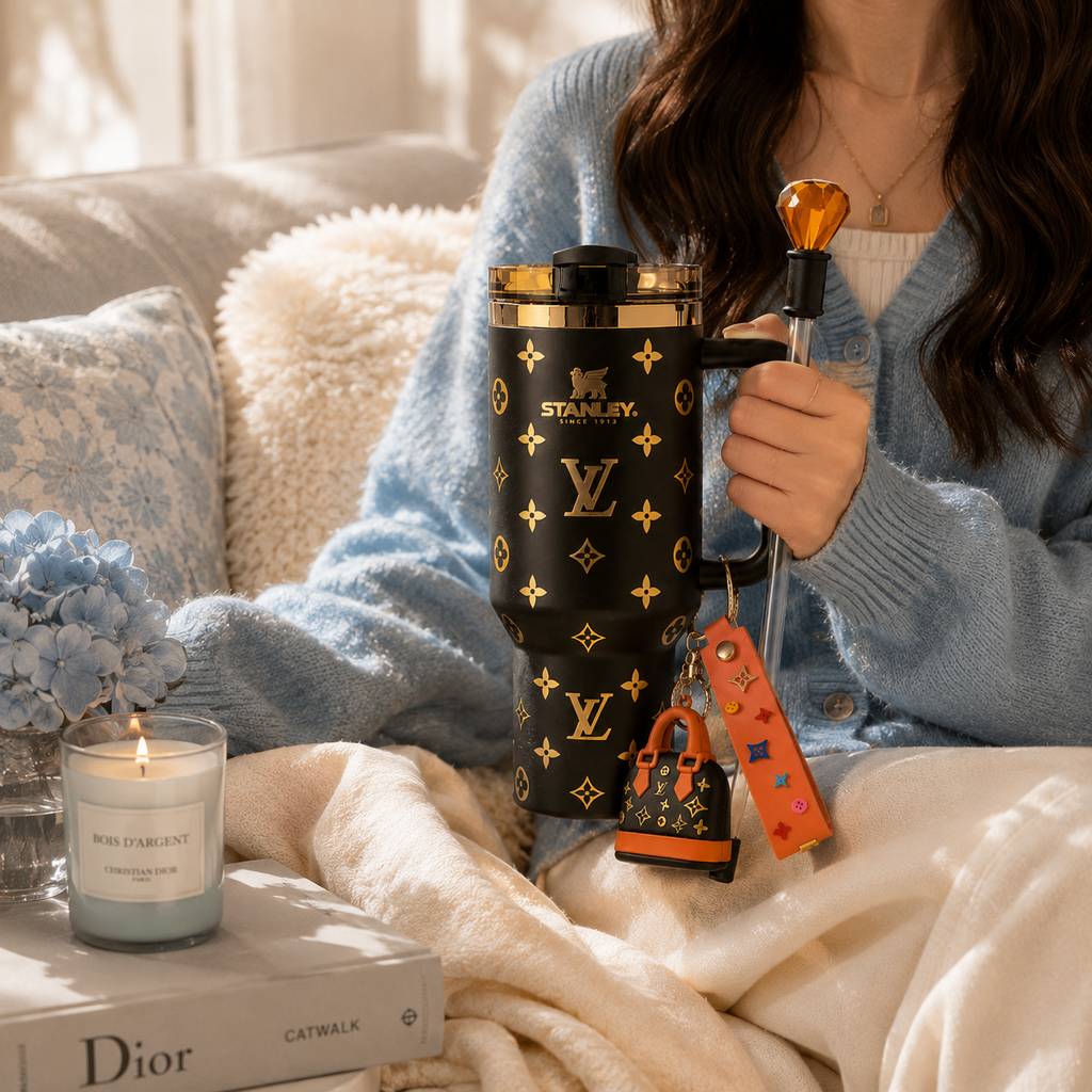Stanley Luxury Monogram 40oz Insulated Tumbler Gift Set