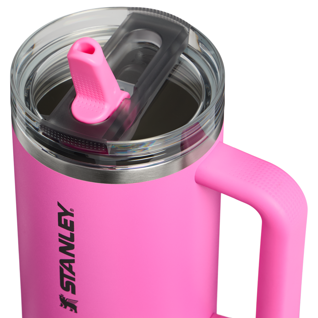 Stanley Quencher ProTour Flip Straw Tumbler 1.18L, Hot Pink - lid detail