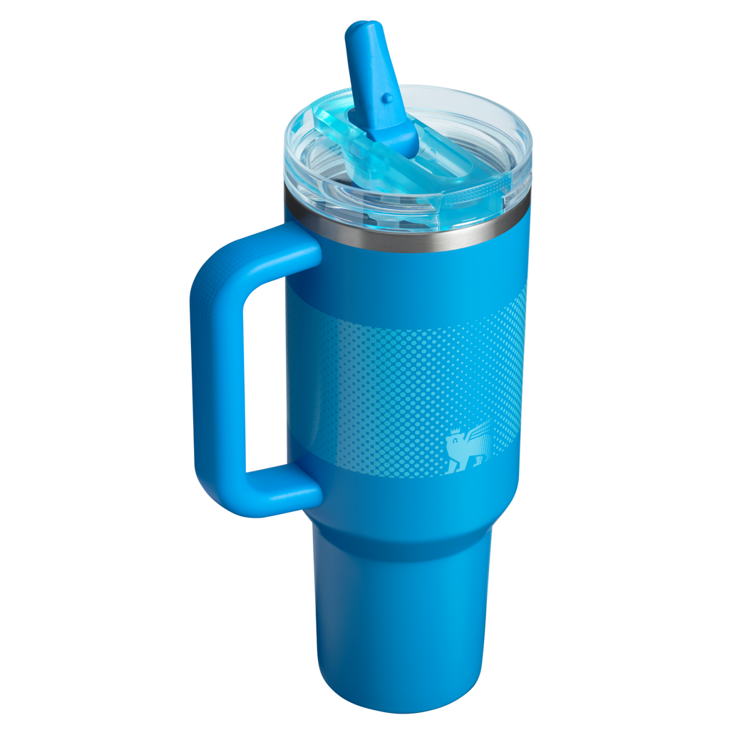 Stanley Quencher ProTour Flip Straw Tumbler 1.18L, Azure Fade - back view