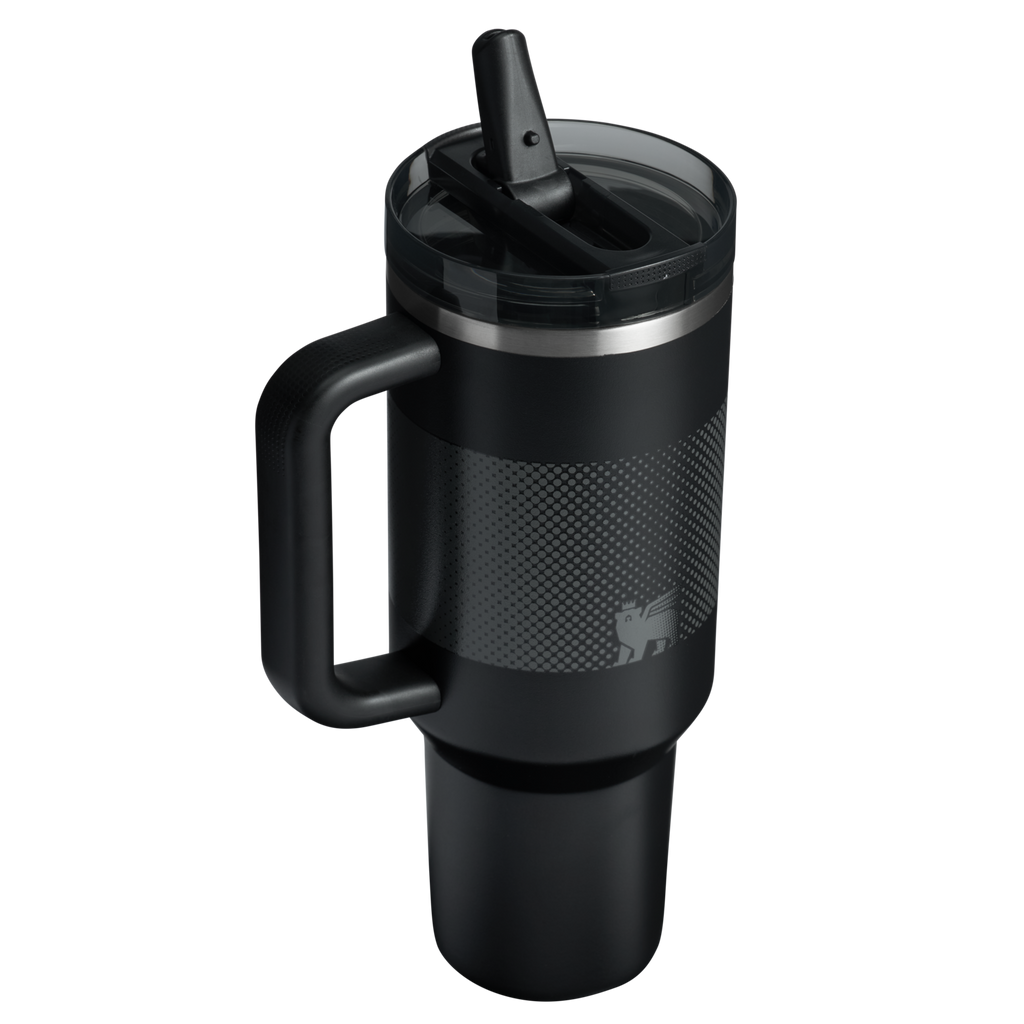 Stanley Quencher ProTour Flip Straw Tumbler 1.18L, Black Fade - back view