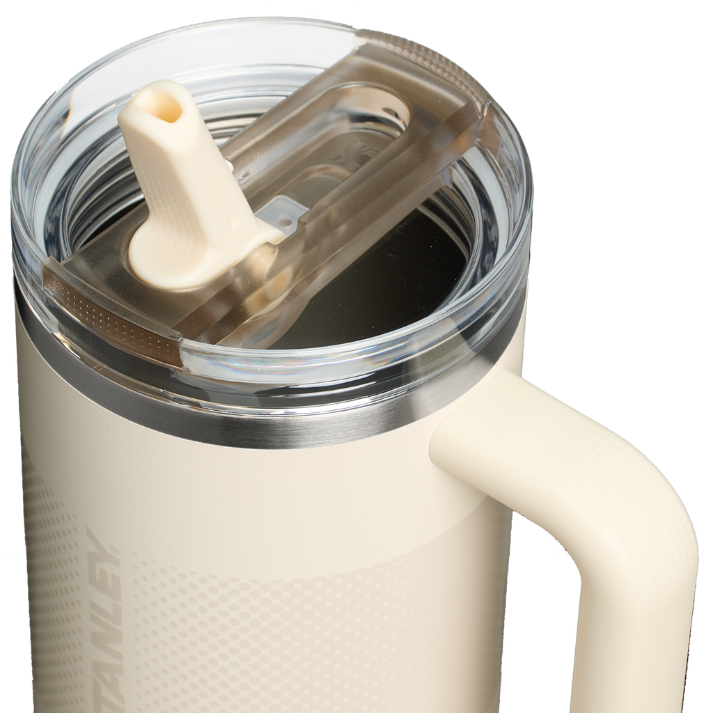 Stanley Quencher ProTour Flip Straw Tumbler 1.18L, Cream Fade - lid detail