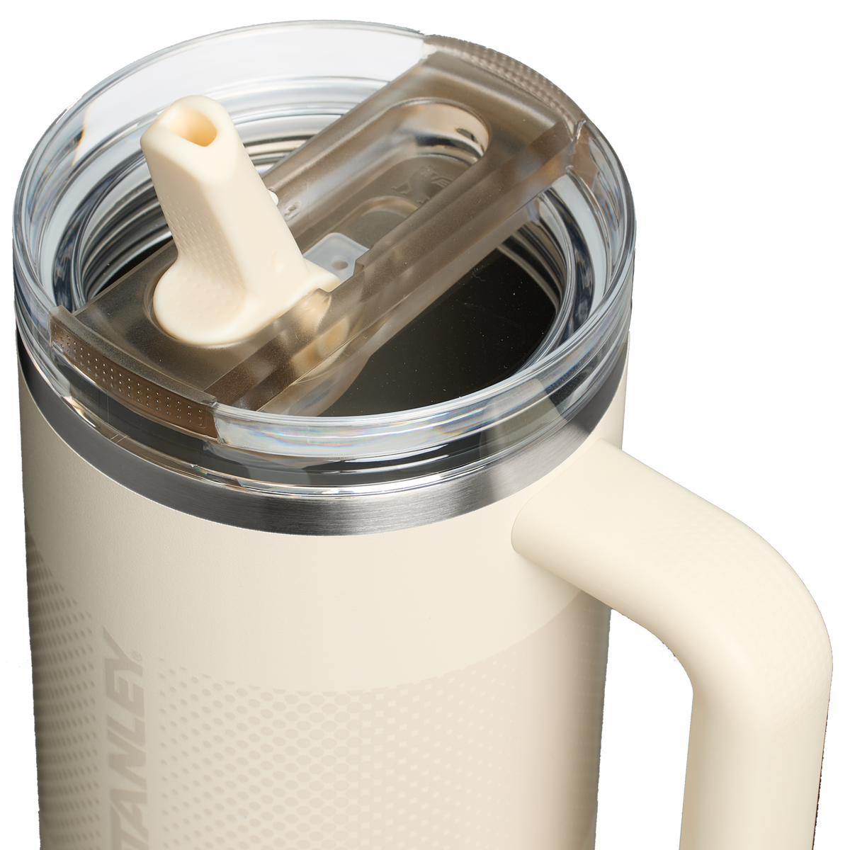 Stanley Quencher ProTour Flip Straw Tumbler 1.18L, Cream Fade - lid detail