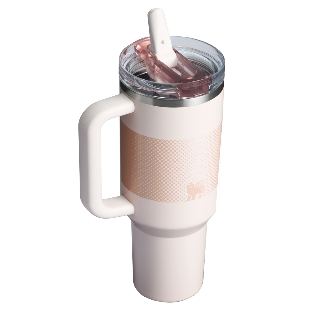 Stanley Quencher ProTour Flip Straw Tumbler 1.18L, Rose Quartz Fade - back view