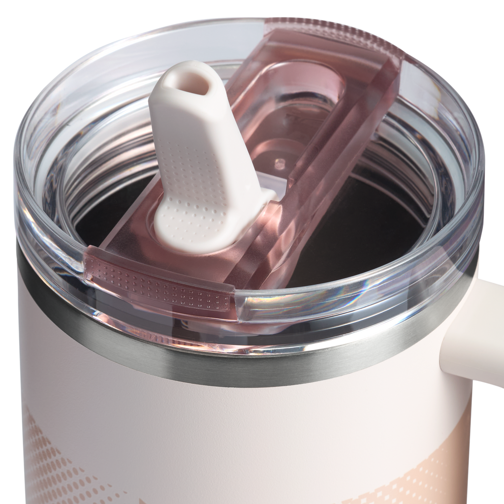 Stanley Quencher ProTour Flip Straw Tumbler 1.18L, Rose Quartz Fade - lid detail