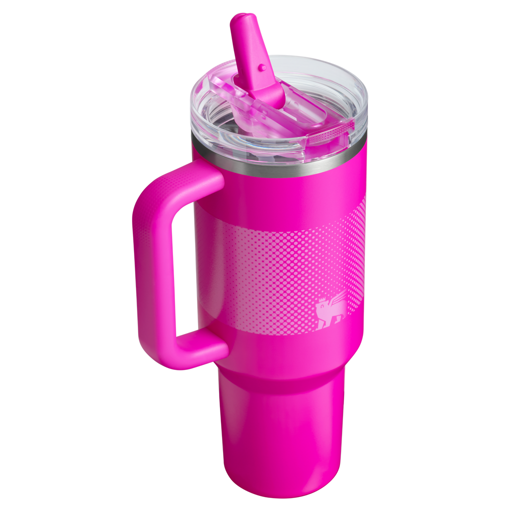 Stanley Quencher ProTour Flip Straw Tumbler 1.18L, Violet Blossom Fade - back view