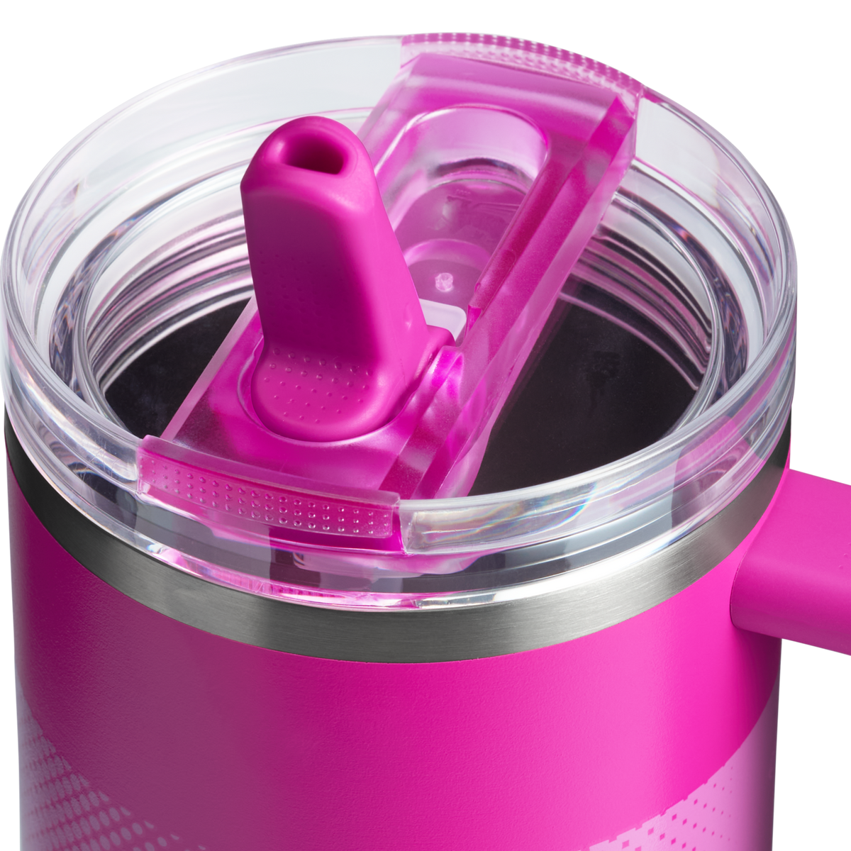 Stanley Quencher ProTour Flip Straw Tumbler 1.18L, Violet Blossom Fade - lid detail