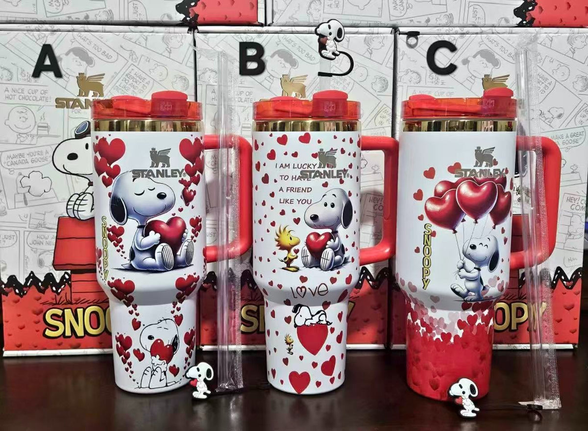 Stanley x Snoopy Quencher Tumbler 3-Piece Gift Set 40oz Each