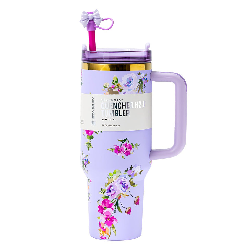 Stanley x LoveShackFancy Lavender Tumbler 1200ml - front view