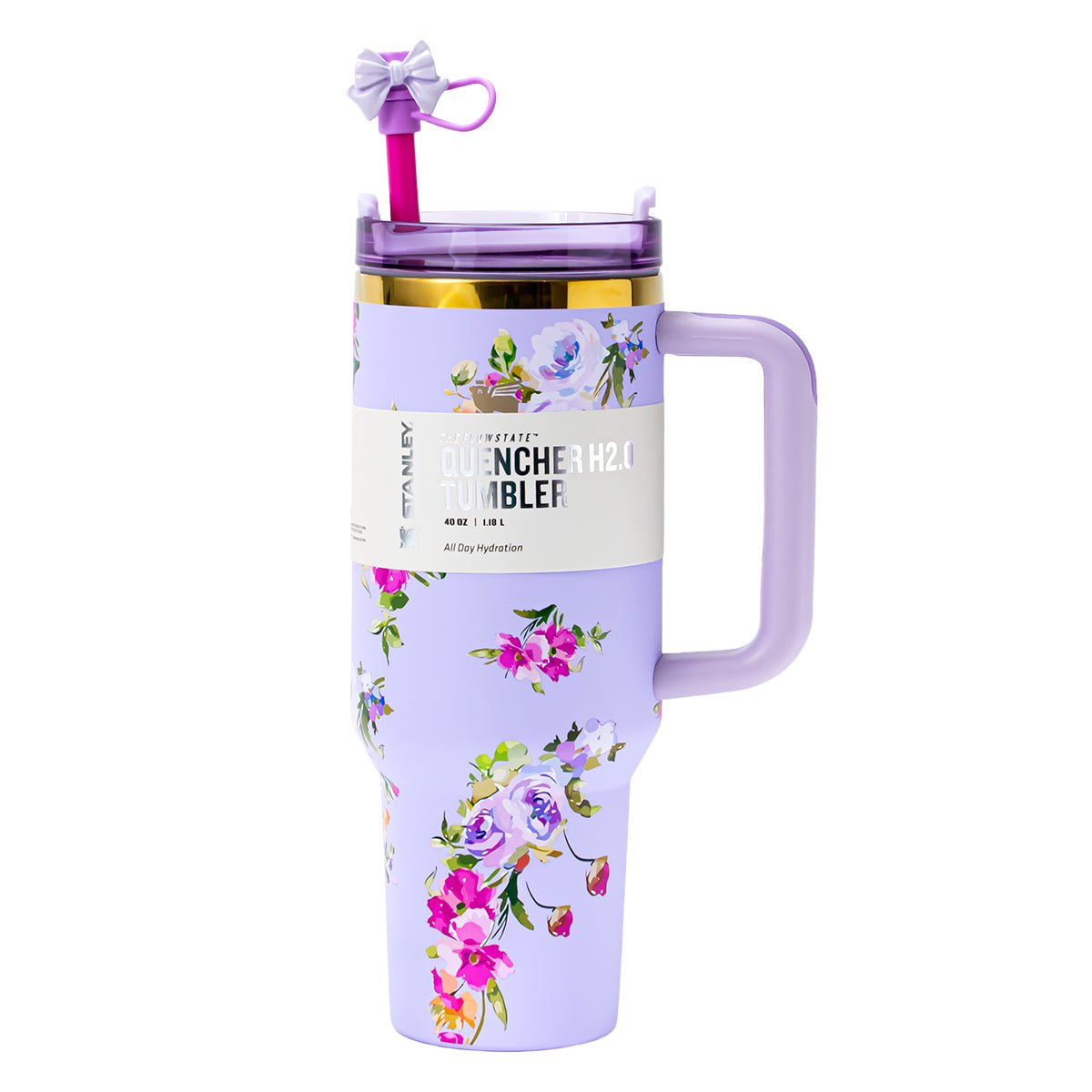 Stanley x LoveShackFancy Lavender Tumbler 1200ml - front view
