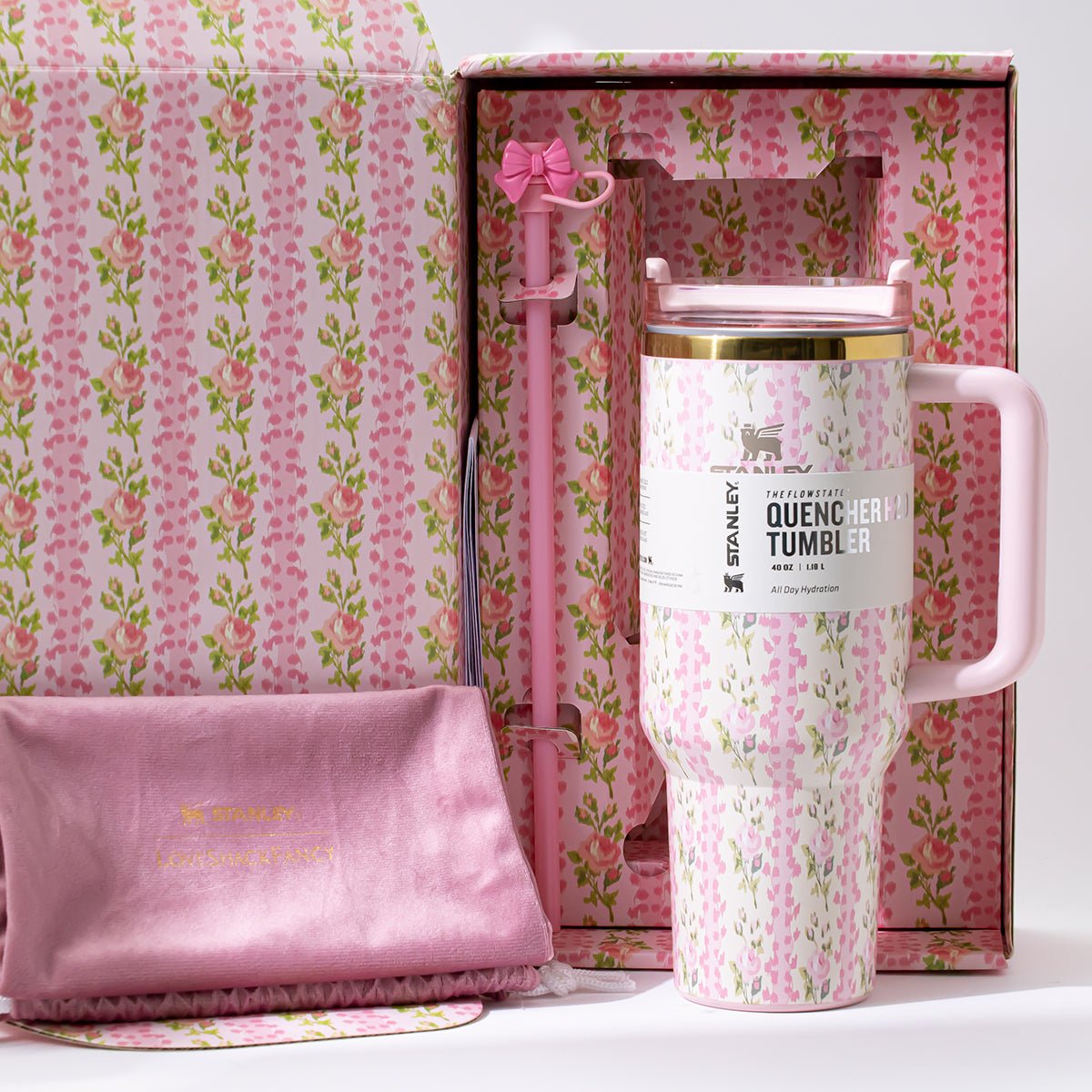 Stanley x LoveShackFancy Large Capacity Insulated Tumbler with Straw - image 4