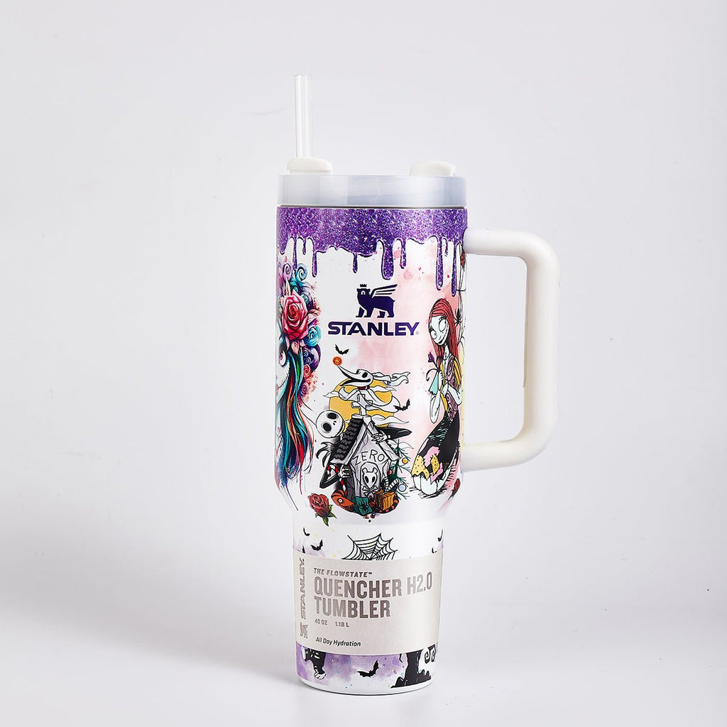 Stanley Halloween Luminous Glow Tumbler with Stitch Art - image 3