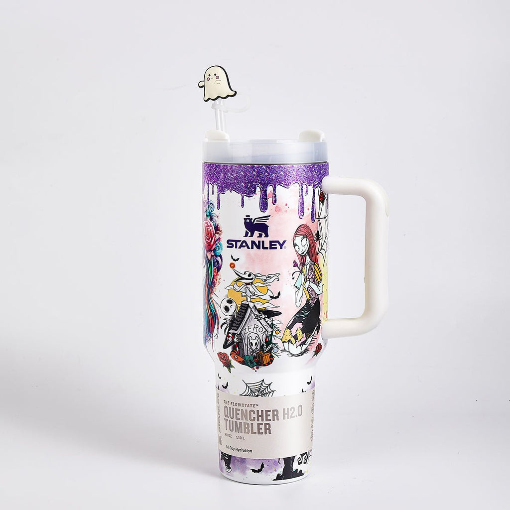 Stanley Halloween Luminous Glow Tumbler with Stitch Art - image 4