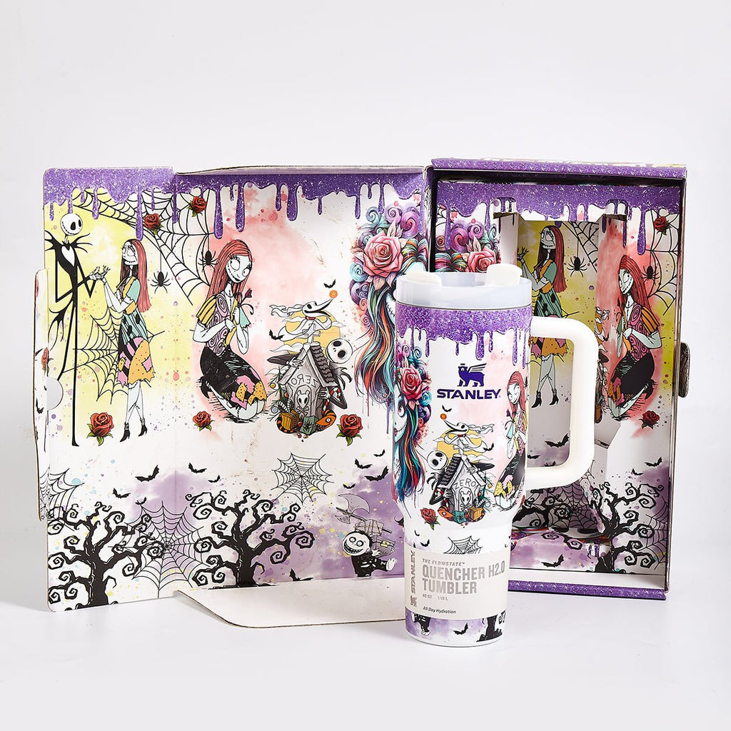 Stanley Halloween Luminous Glow Tumbler with Stitch Art - image 5